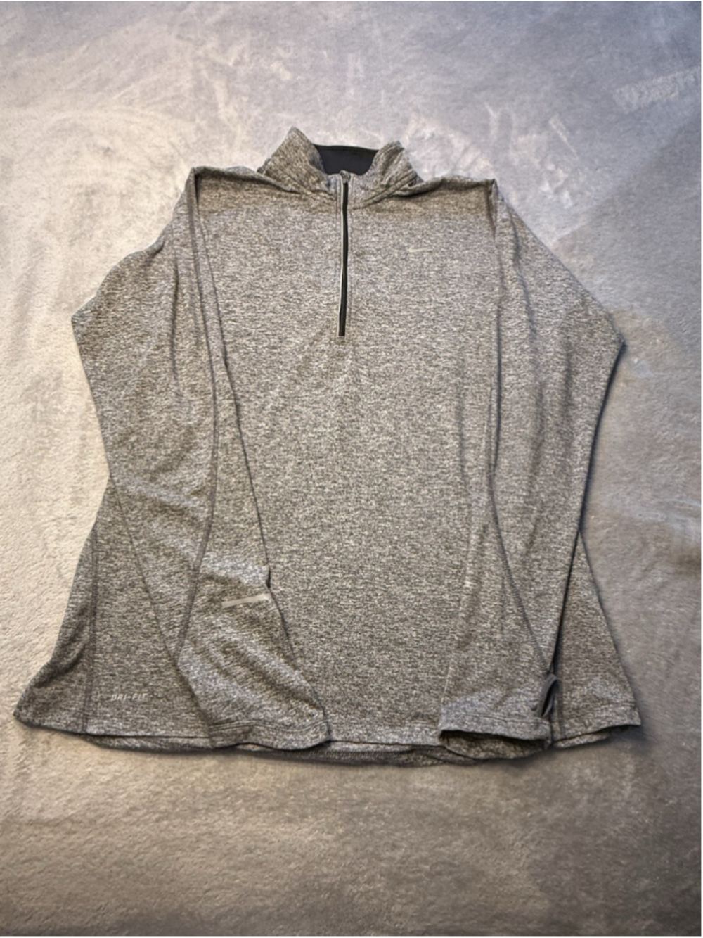 Nike Dry Element Dri-Fit Women’s Pullover 1/2 Zip Running Top Gray And Black XL